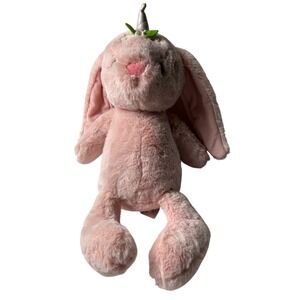 Pink Plush Bunny Unicorn Stuffed Animal By Animal Adventure 16" USA Squeezable